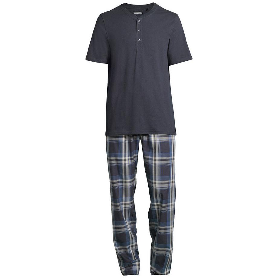 Schiesser Night & Home Pyjama Col Henley  