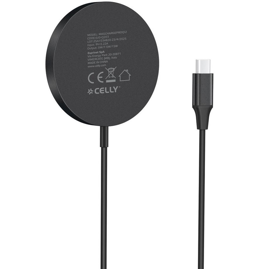 Celly  Caricabatterie wireless Qi2 15W 