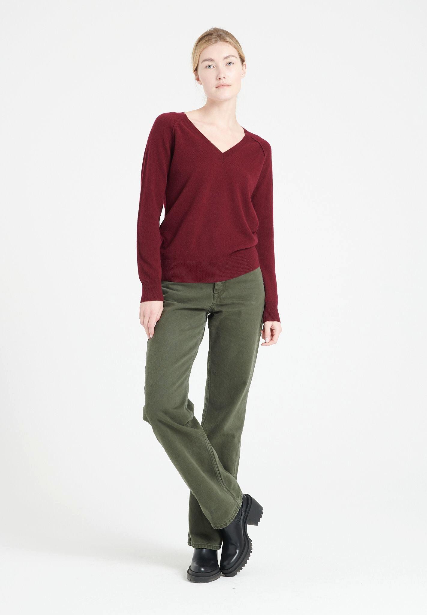 Studio Cashmere8  LILLY 6 Maglione con scollo a V - 100% cashmere 