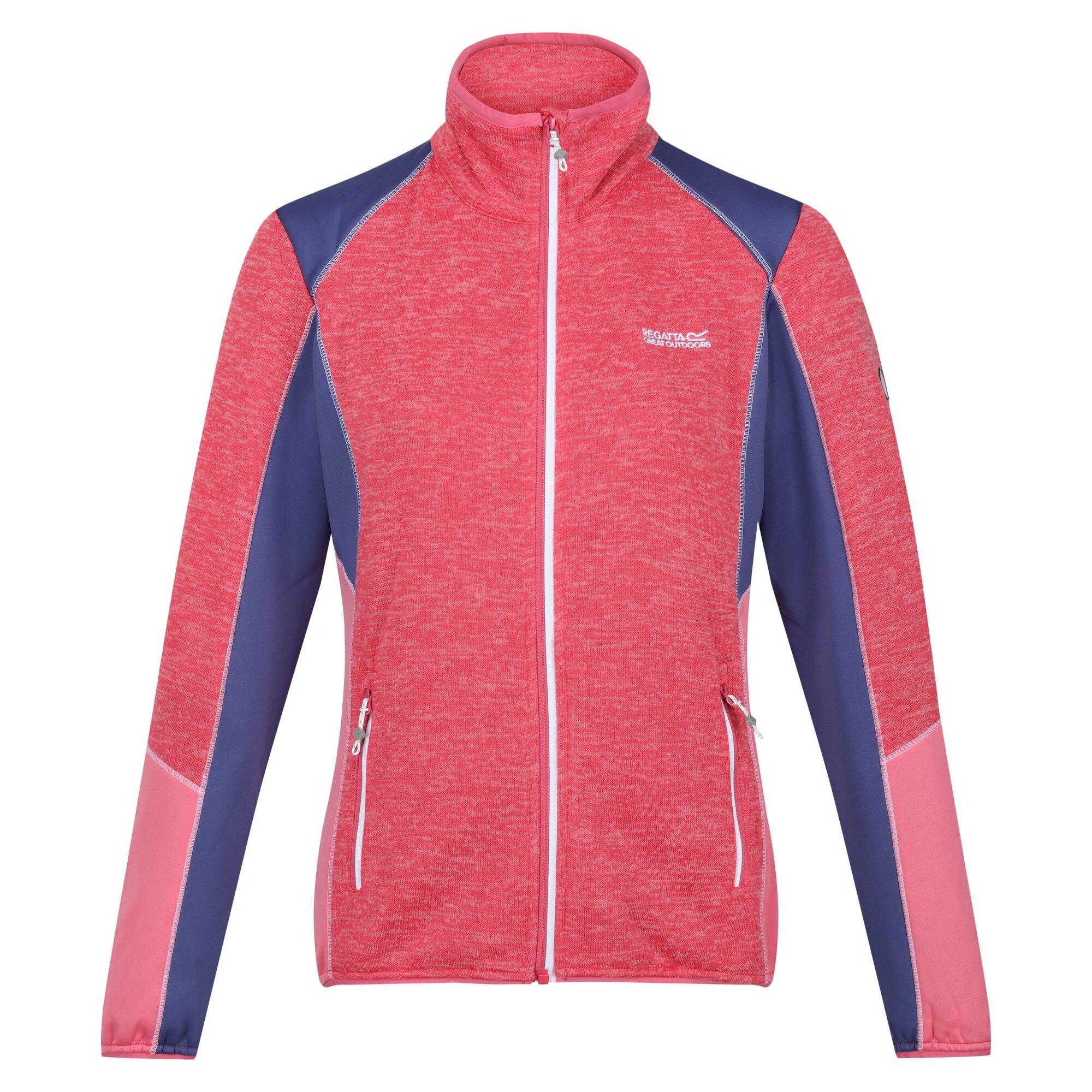Image of Lindalla V Fleecejacke Durchgehender Reißverschluss Damen Pink 36