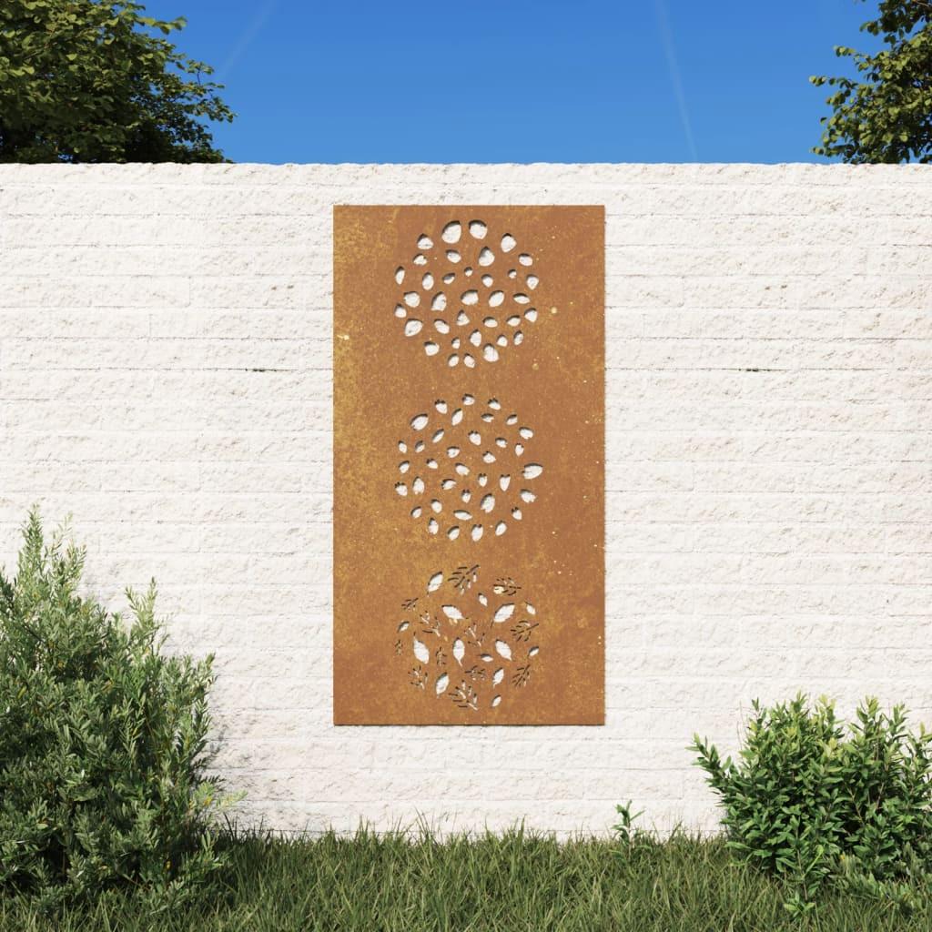 VidaXL decorazione muro giardino Acciaio  