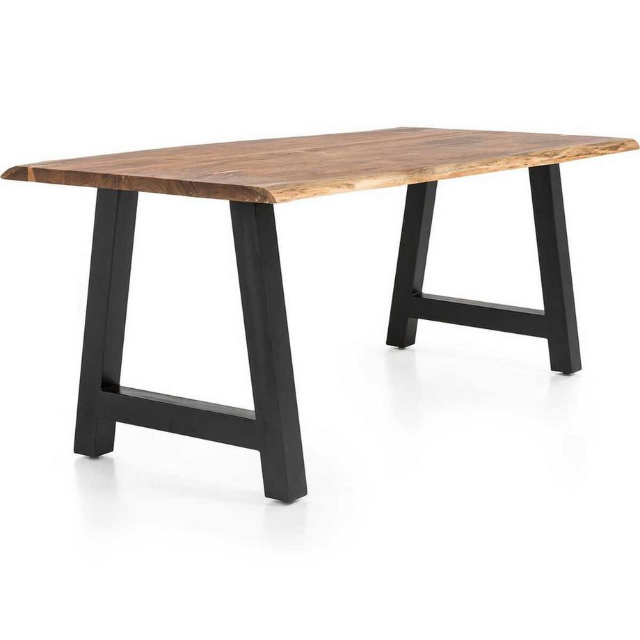 mutoni Table de salle à manger acacia naturel pied A 160x85  