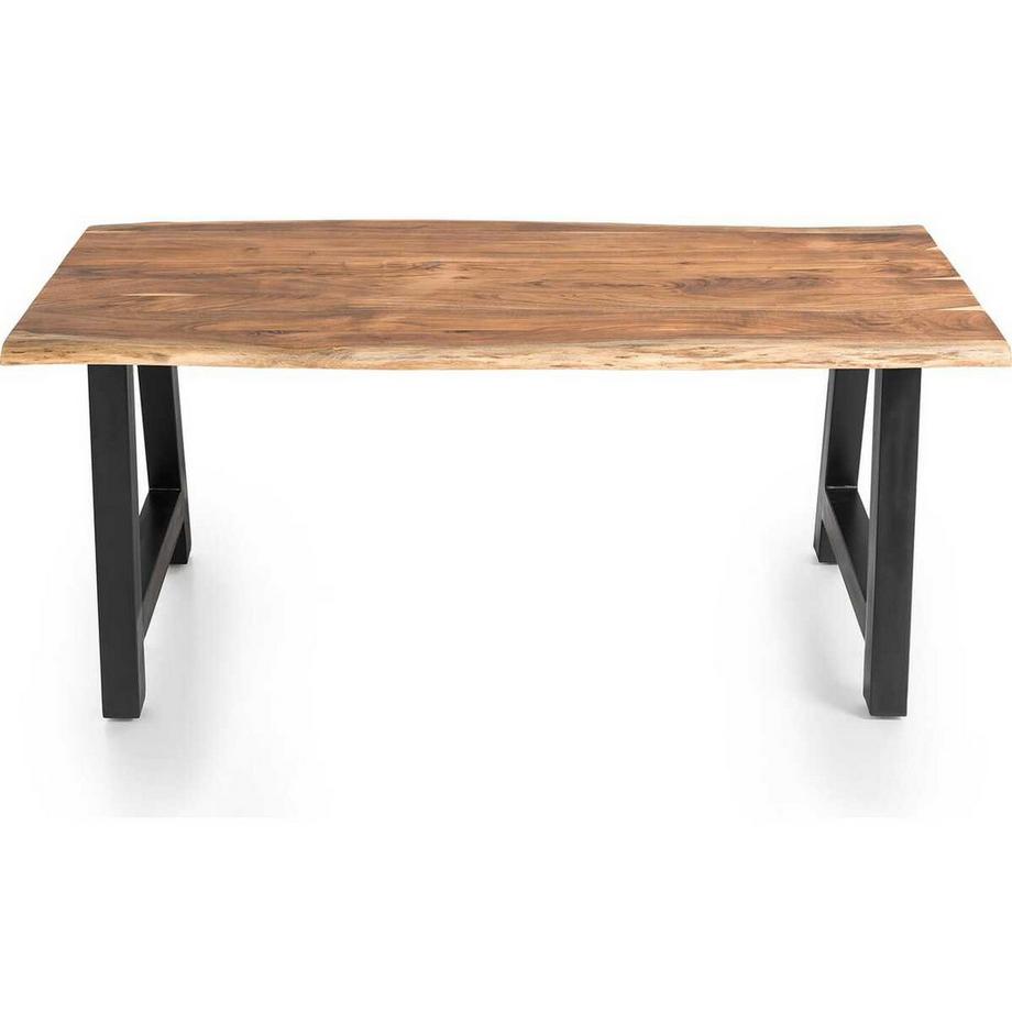 mutoni Table de salle à manger acacia naturel pied A 160x85  