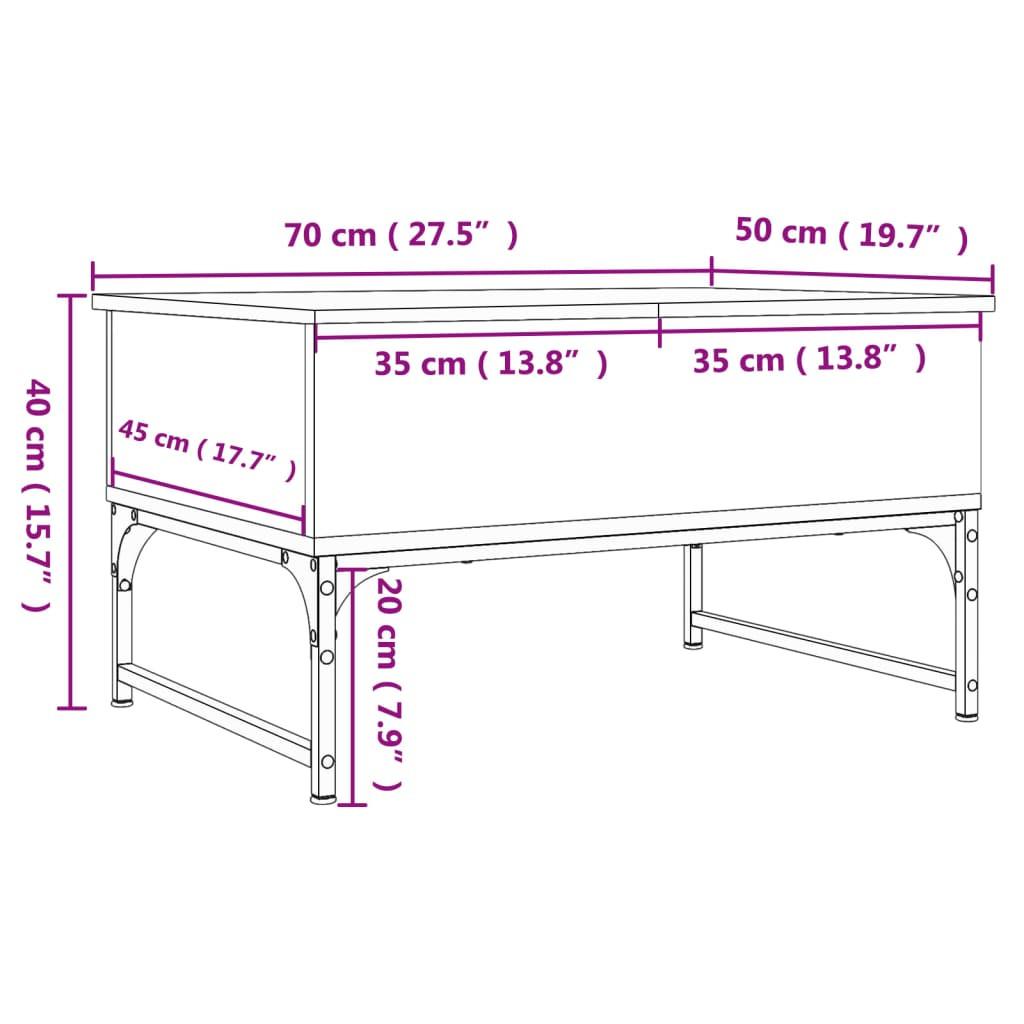 VidaXL Table basse métal  