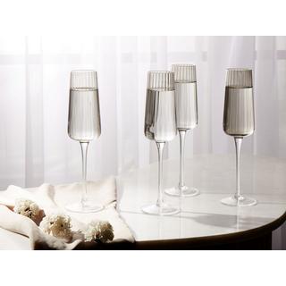 Beliani Champagnerflöten aus Glas Modern QUARTZ  