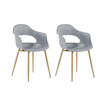 Lot de 2 chaises en Matière synthétique Moderne UTICA