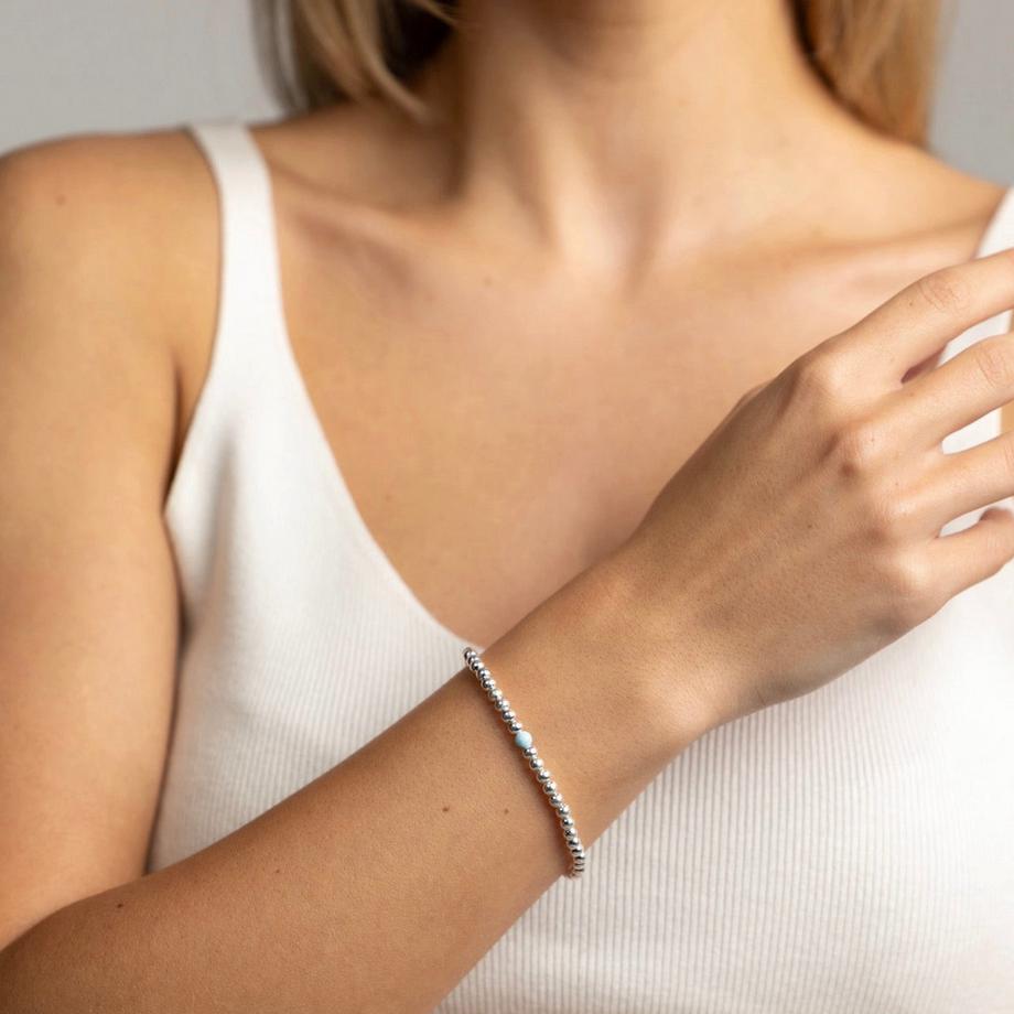 Balibay  Labea  Armband mit Silber und Larimar Stein 