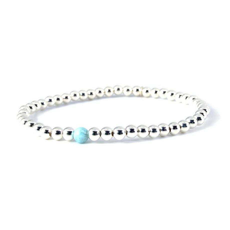 Balibay  Labea  Armband mit Silber und Larimar Stein 