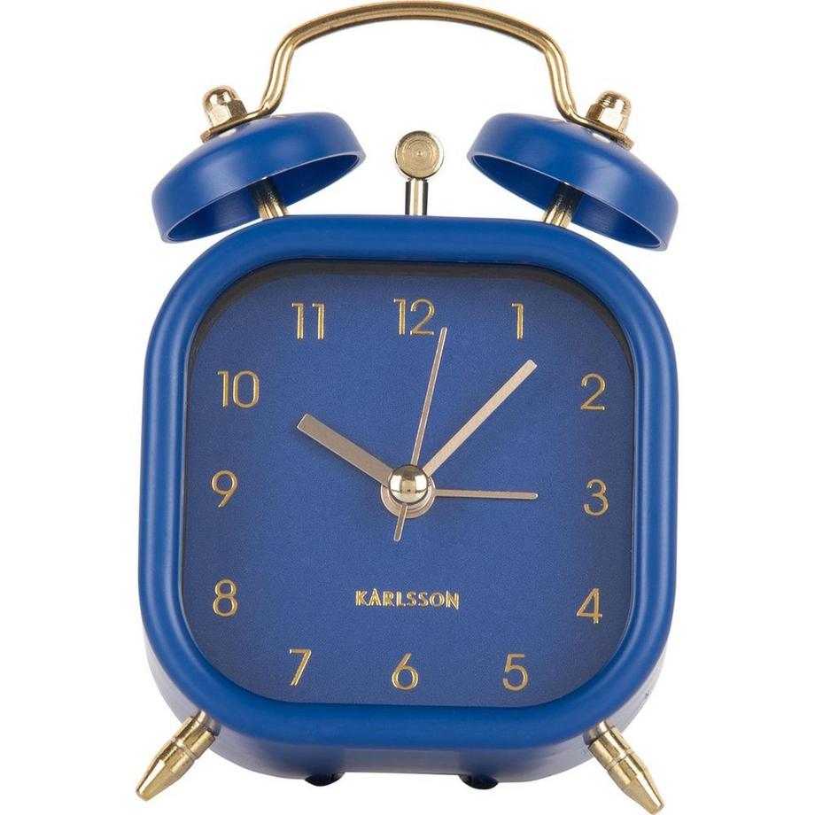 KARLSSON Klassischer Wecker Metallic Glam square  