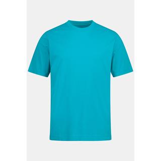 JP1880  T-shirt Basic en coton peigné, col rond turquoise sombre 