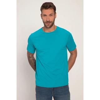 JP1880  T-shirt Basic en coton peigné, col rond turquoise sombre 