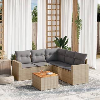 VidaXL set divano da giardino Polirattan  