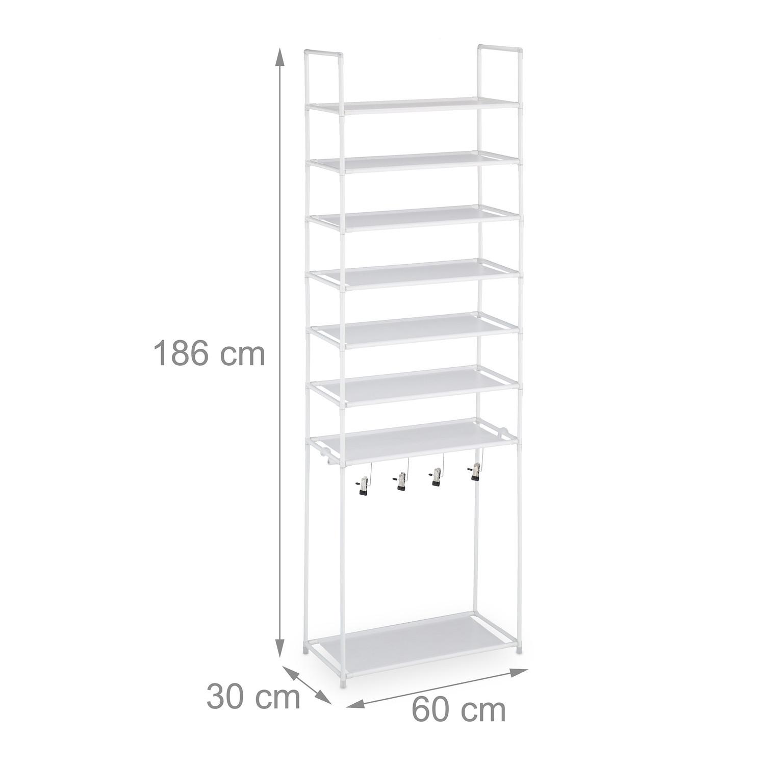 B2X Scaffale per scarpe con 8 ripiani  