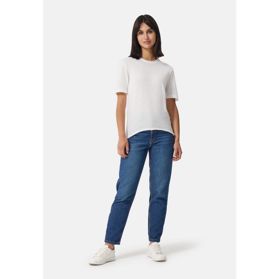 CASH-MERE.CH Laine Cachemire T-Shirt Col Rond  