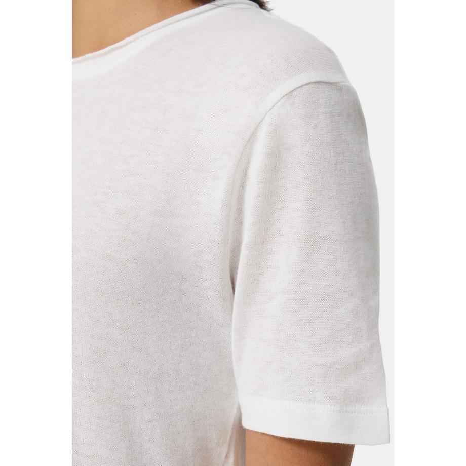 CASH-MERE.CH Laine Cachemire T-Shirt Col Rond  
