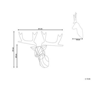 Beliani Decorazione da appendere all'aperto en Ferro Classico NELLIM  