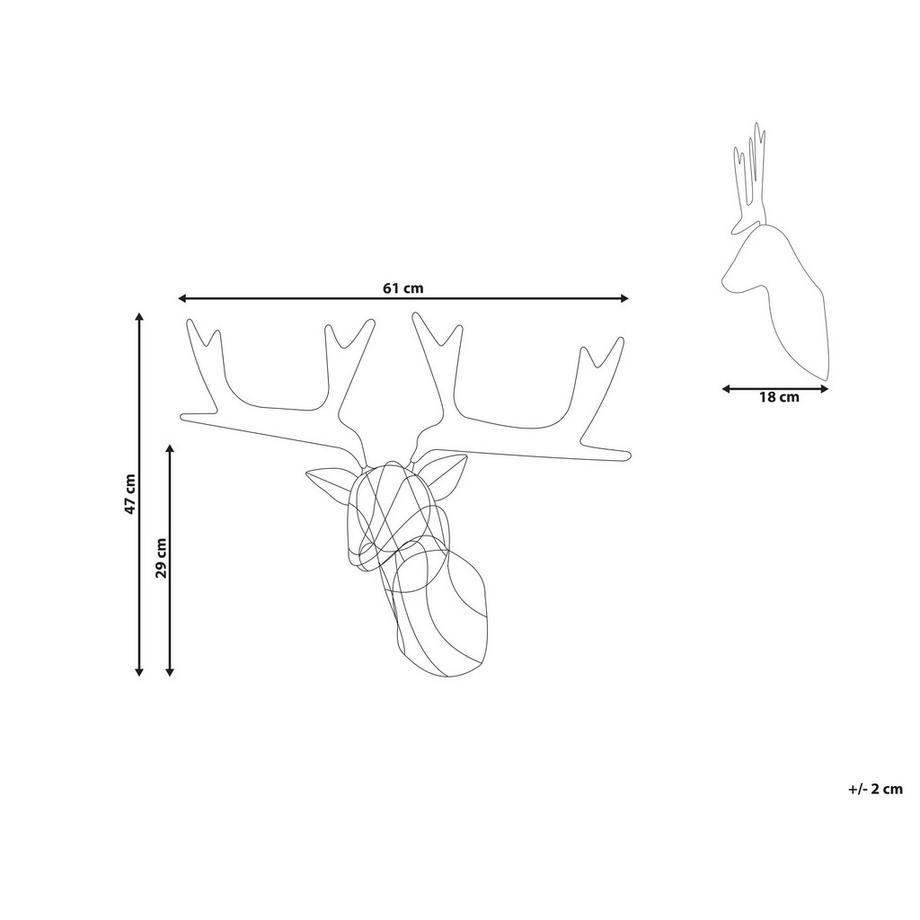 Beliani Décoration suspendue pour l\'extérieur en Métal Traditionnel NELLIM  
