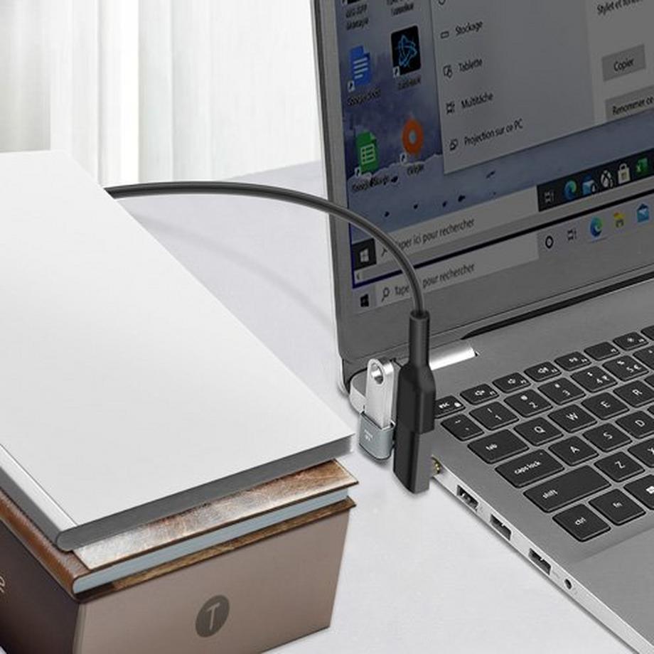 Avizar  Adaptateur USB-C Coudé 240W 40Gbs 