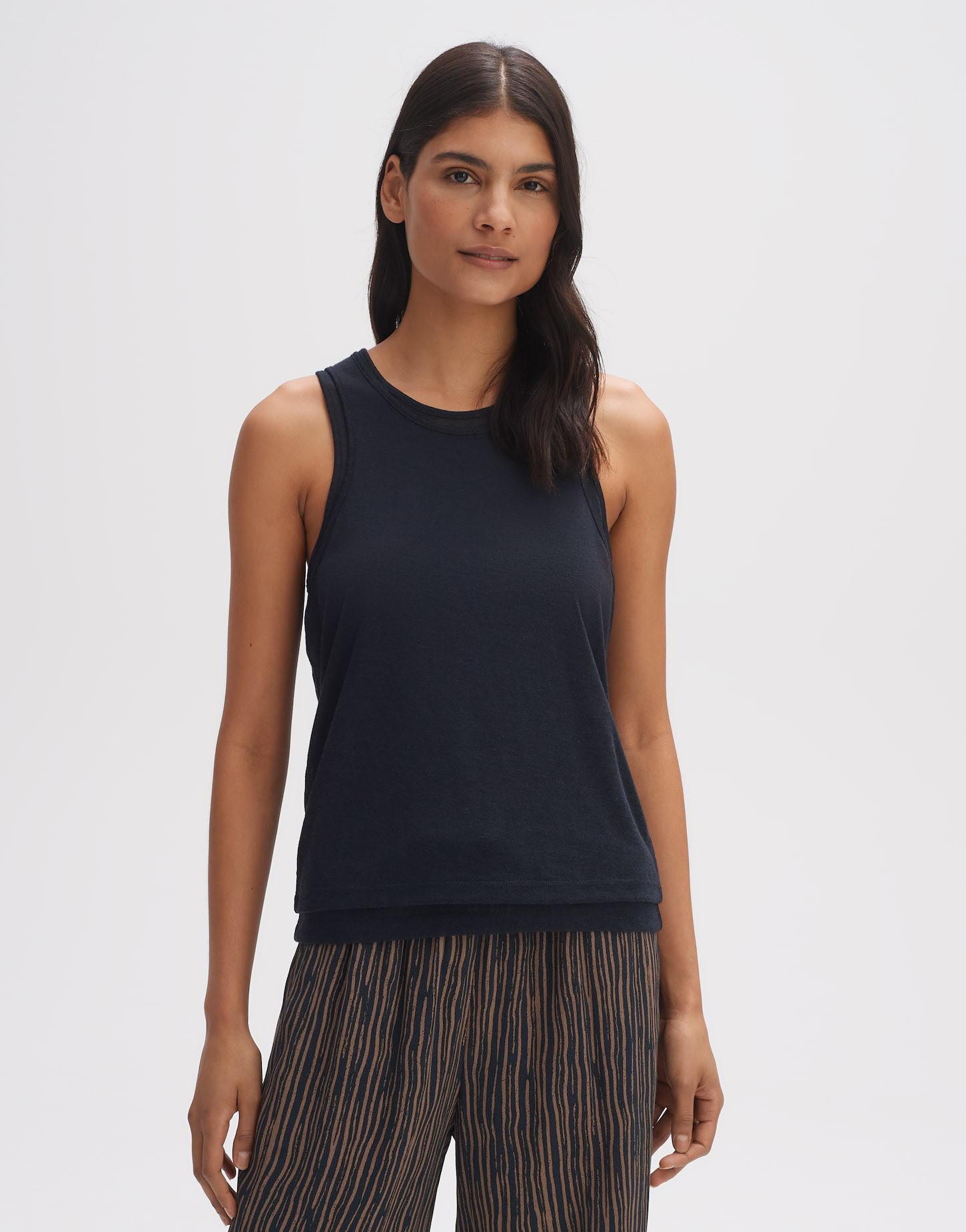 Image of Tank Top Irwa Gerader Schnitt Damen Aquamarine 38