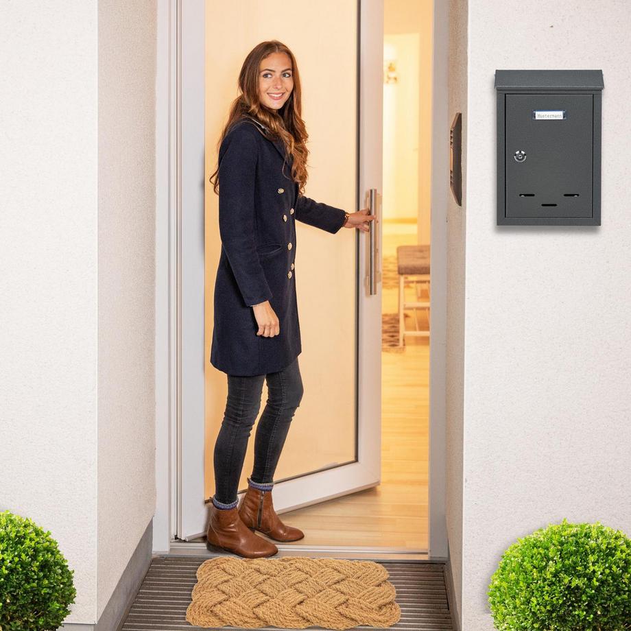 Northix Geknüpfter Kokosteppich in Naturfarbe  