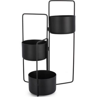 mutoni Porte-plantes Keyra 3 places noir  