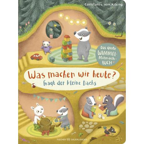 Was machen wir heute?, fragt der kleine Dachs Kitzing, Constanze von (Illustrationen) Couverture rigide 