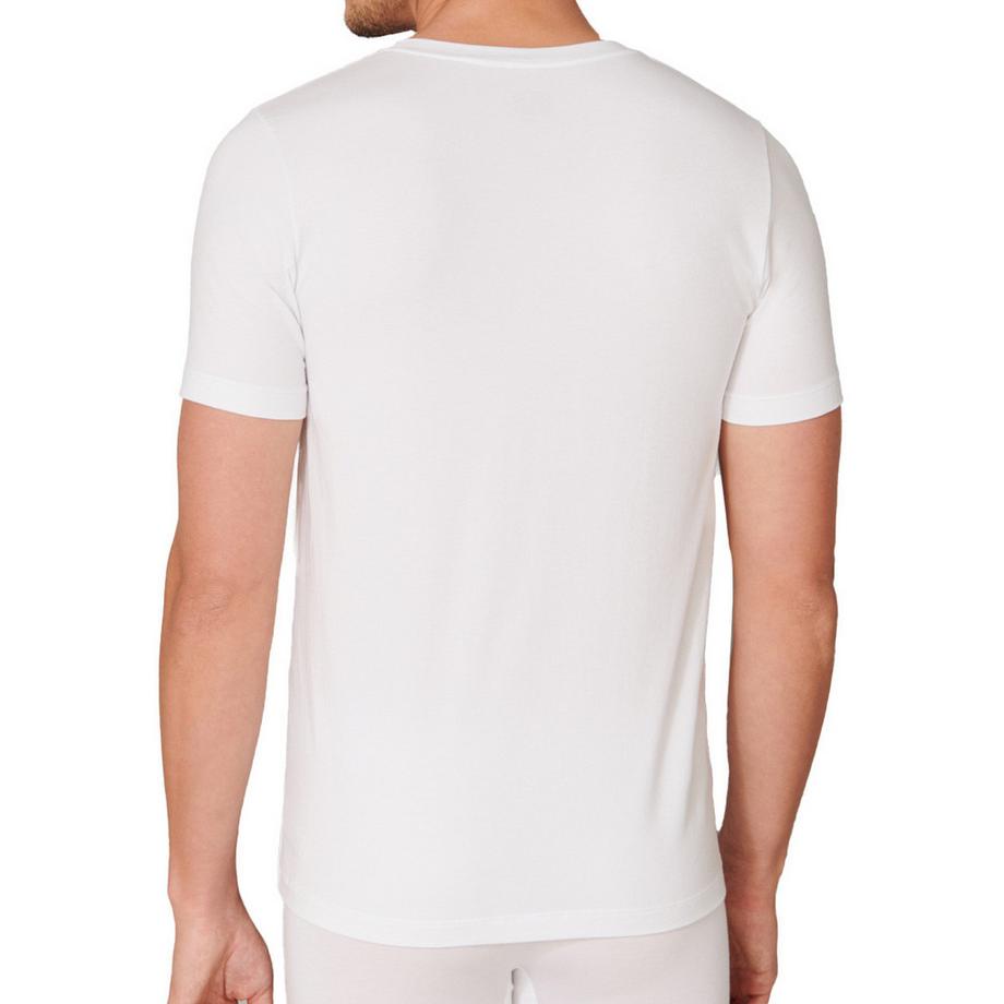 Schiesser Long Lift Soft 2er Pack Kurzarm Unterhemd V-Ausschnitt  