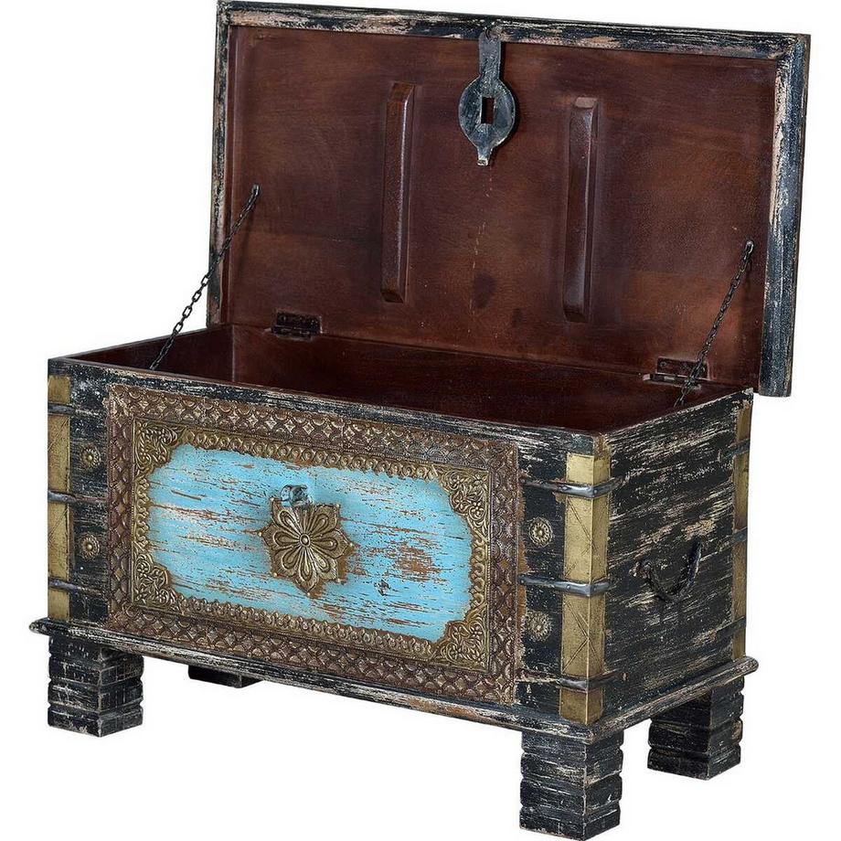 mutoni Truhe Mango Indigo 80x40  