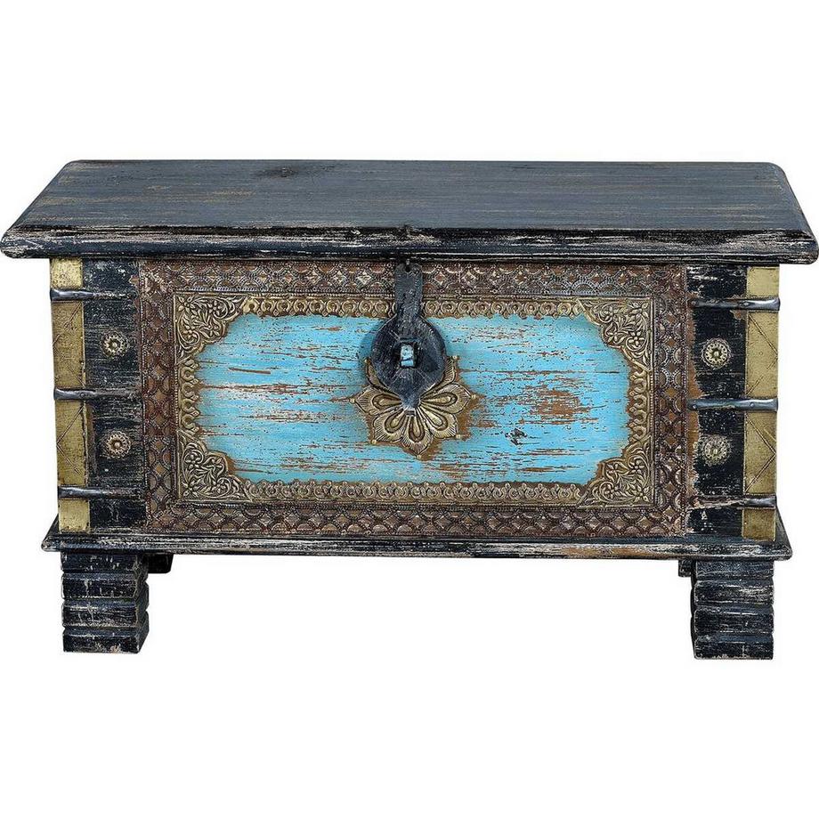 mutoni Truhe Mango Indigo 80x40  