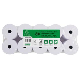 Exacompta Rotolo per scontrini 76x70x12x44 - 1 piega offset extra-bianco 60g/m - x 50  