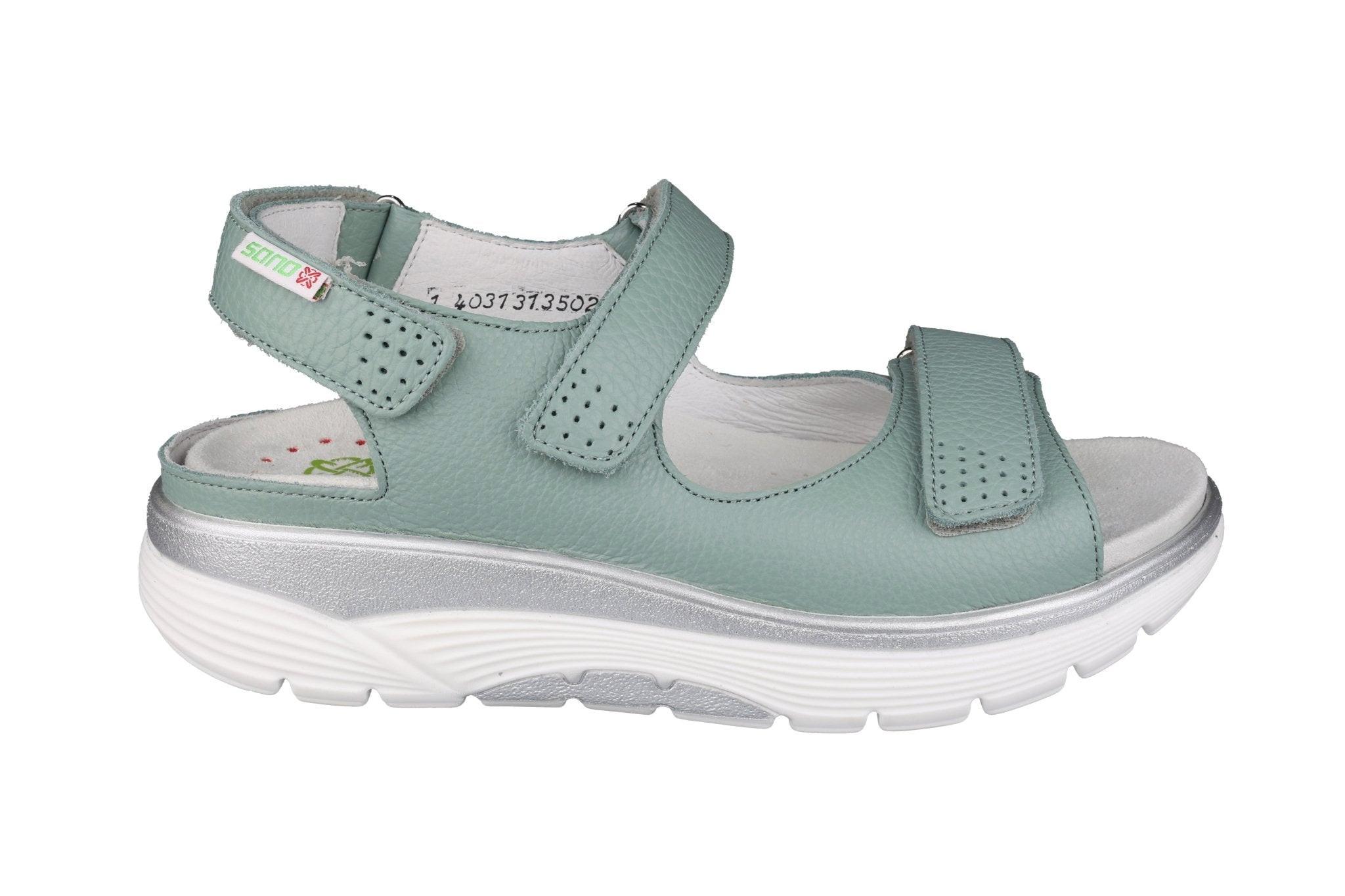 Image of Norine - Leder Sandale Damen Grün 40