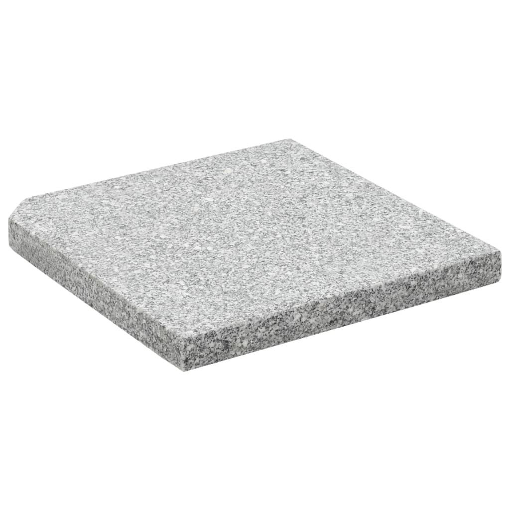 VidaXL Plaque de poids pour parasol granite  