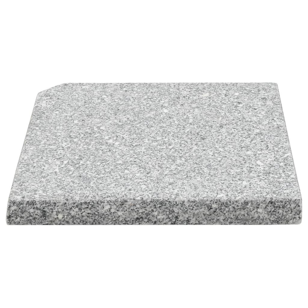 VidaXL Plaque de poids pour parasol granite  