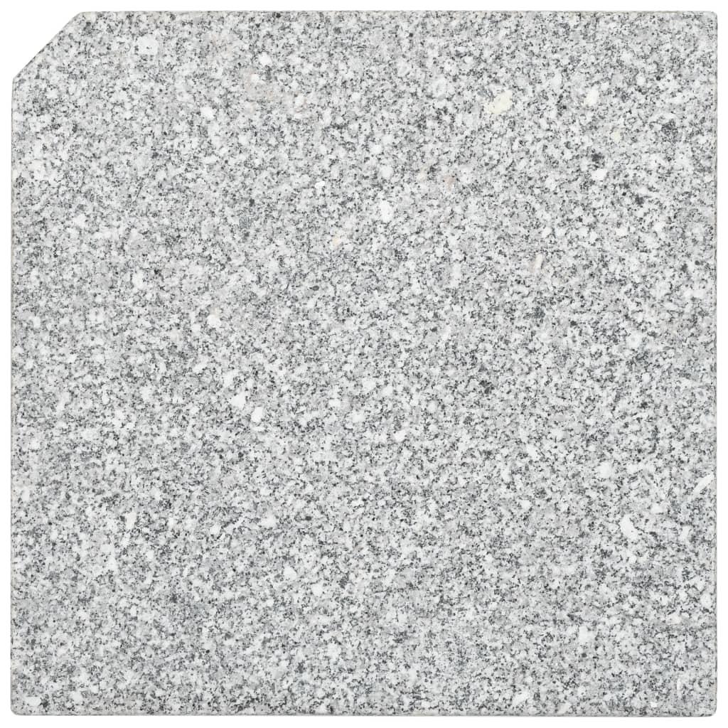 VidaXL Plaque de poids pour parasol granite  