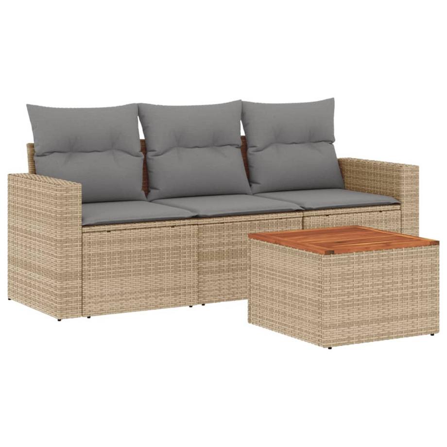 Ensemble de canapés de jardin rotin synthétique