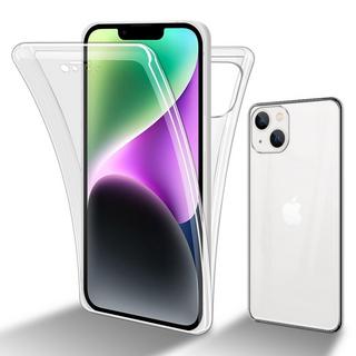 Cadorabo  Housse compatible avec Apple iPhone 14 PLUS - 360° Full Body Coque de protection - Protection frontale et dorsale, protection intégrale avec protection d'écran 