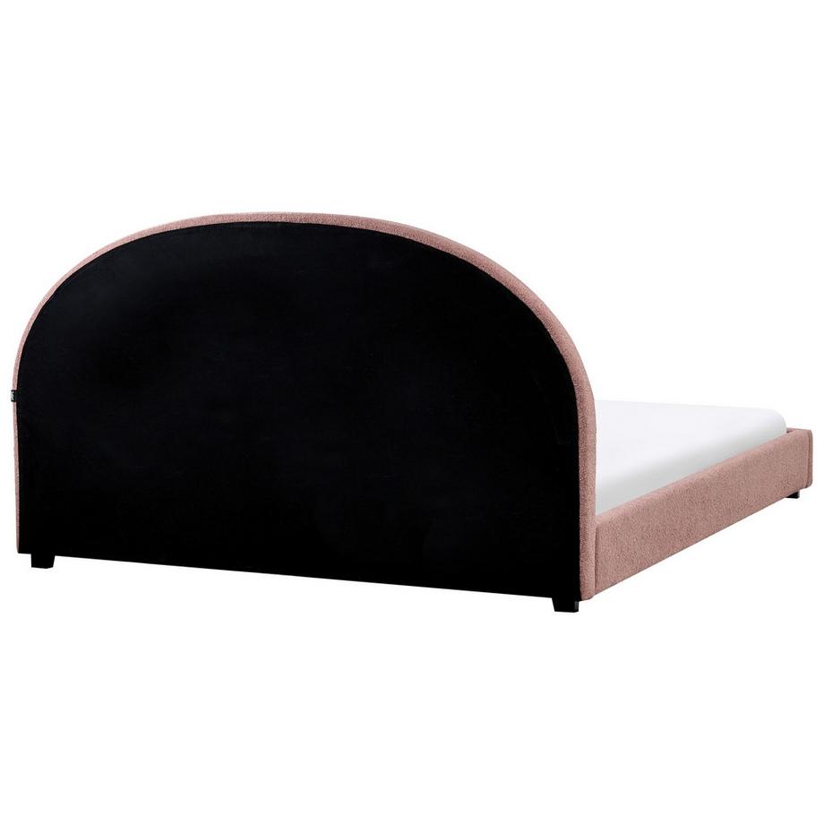 Beliani Letto en Bouclé Retrò VAUCLUSE  