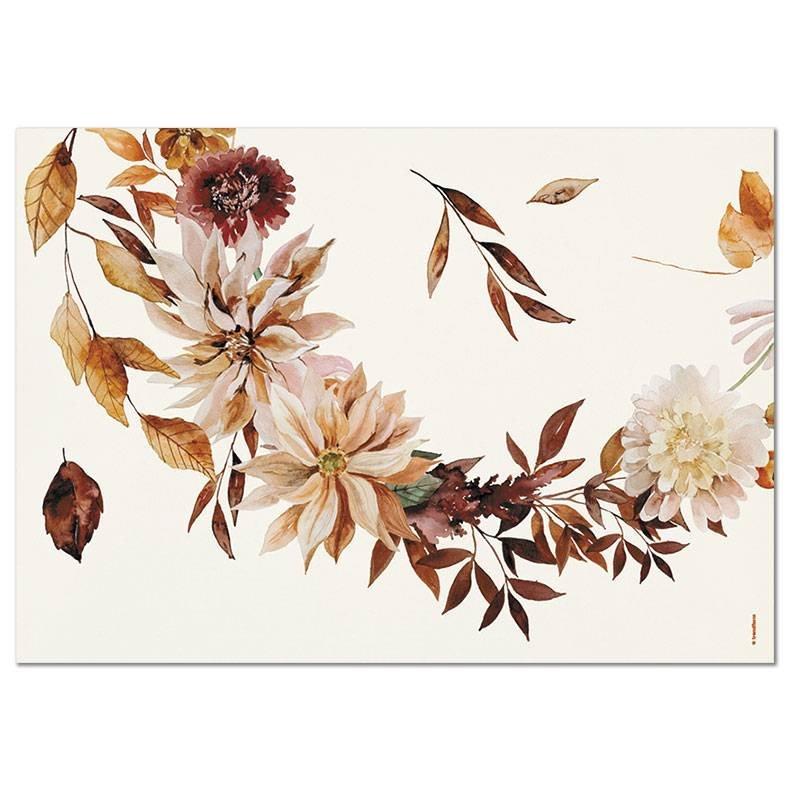 trendform Sets de table en papier AUTUMN LEAVES 4 x 12 feuilles  