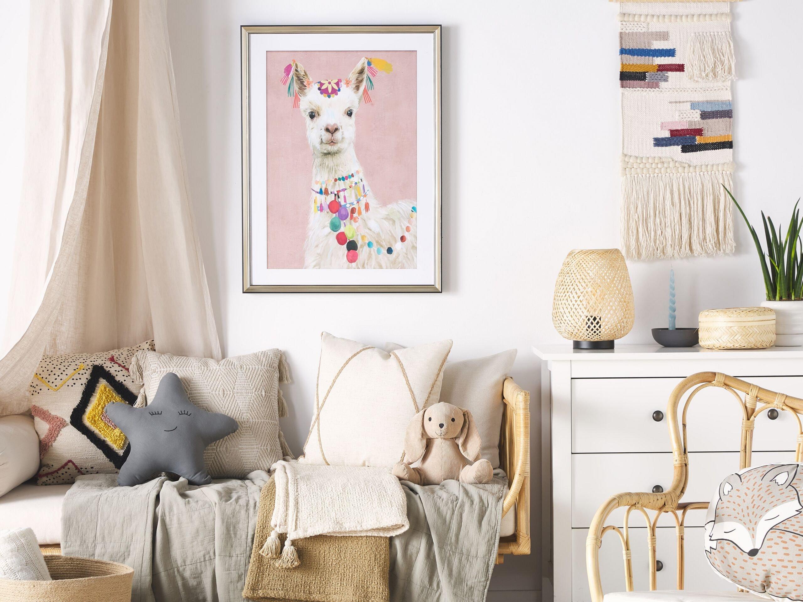 Beliani Imprimé mural encadré en Papier Moderne BALALA  