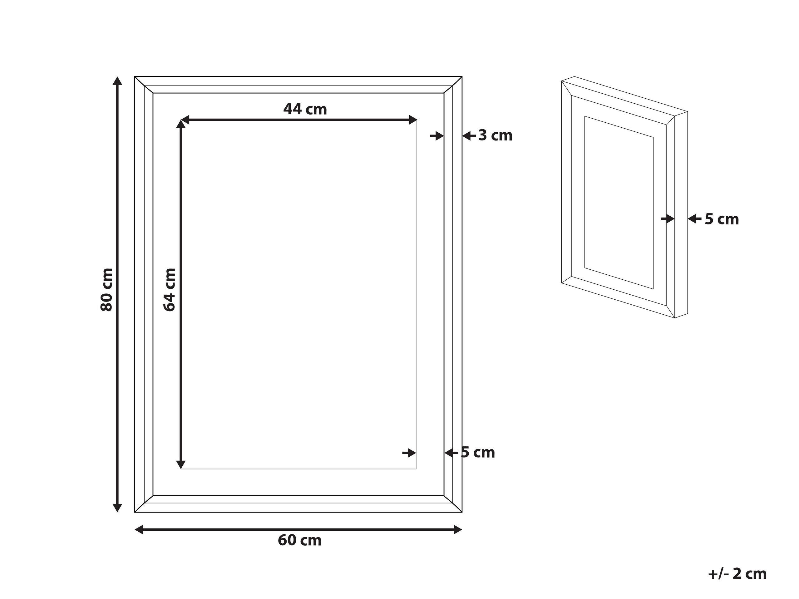 Beliani Imprimé mural encadré en Papier Moderne BALALA  