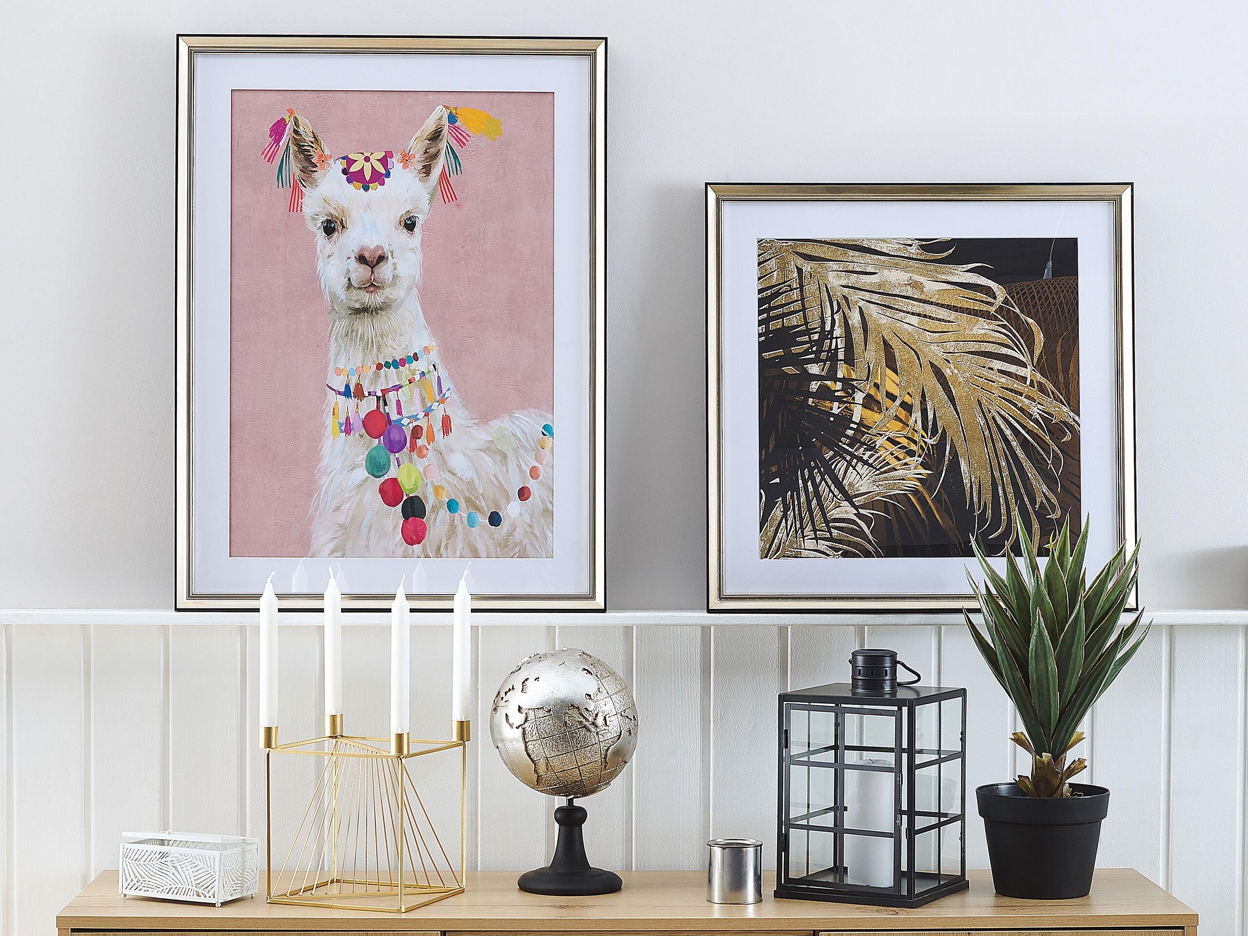 Beliani Imprimé mural encadré en Papier Moderne BALALA  