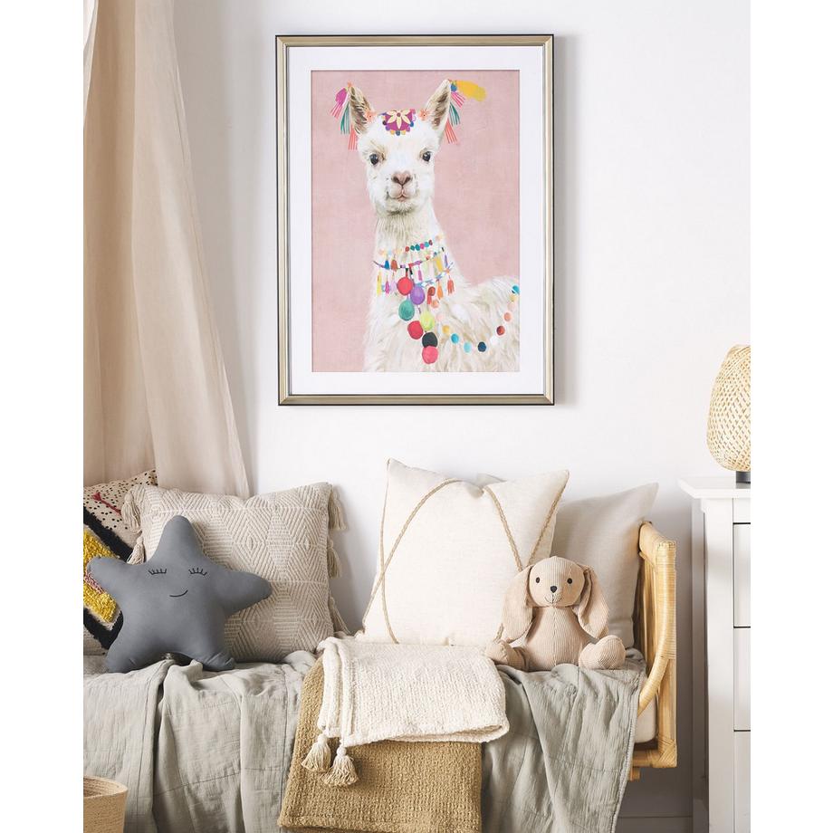 Beliani Imprimé mural encadré en Papier Moderne BALALA  