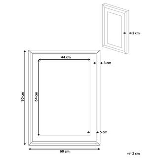 Beliani Imprimé mural encadré en Papier Moderne BALALA  