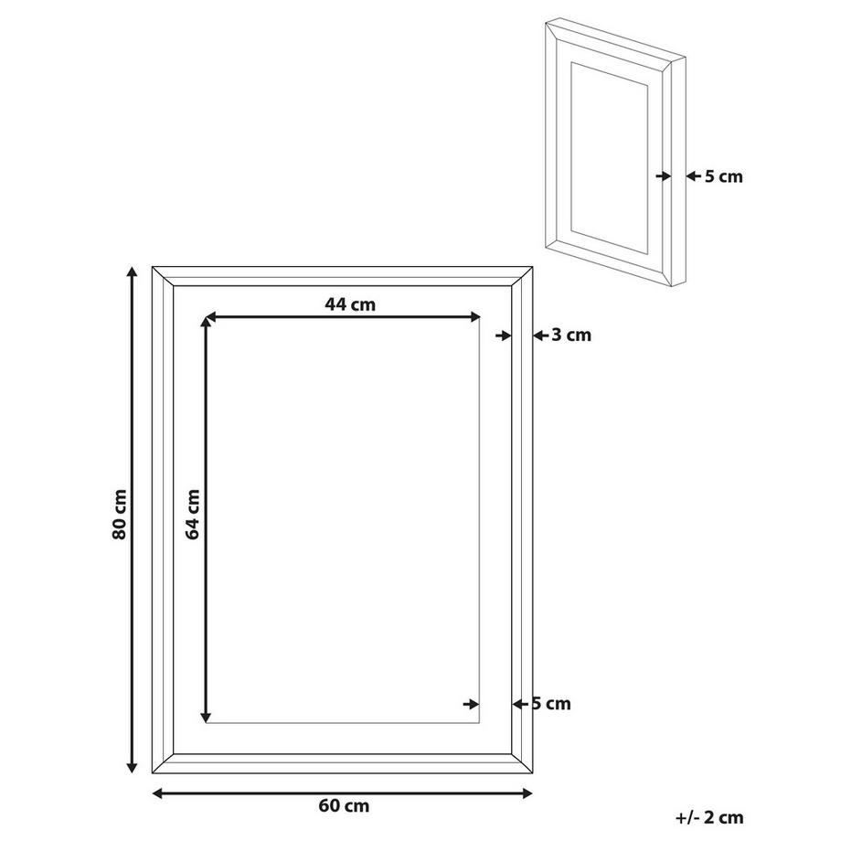 Beliani Imprimé mural encadré en Papier Moderne BALALA  