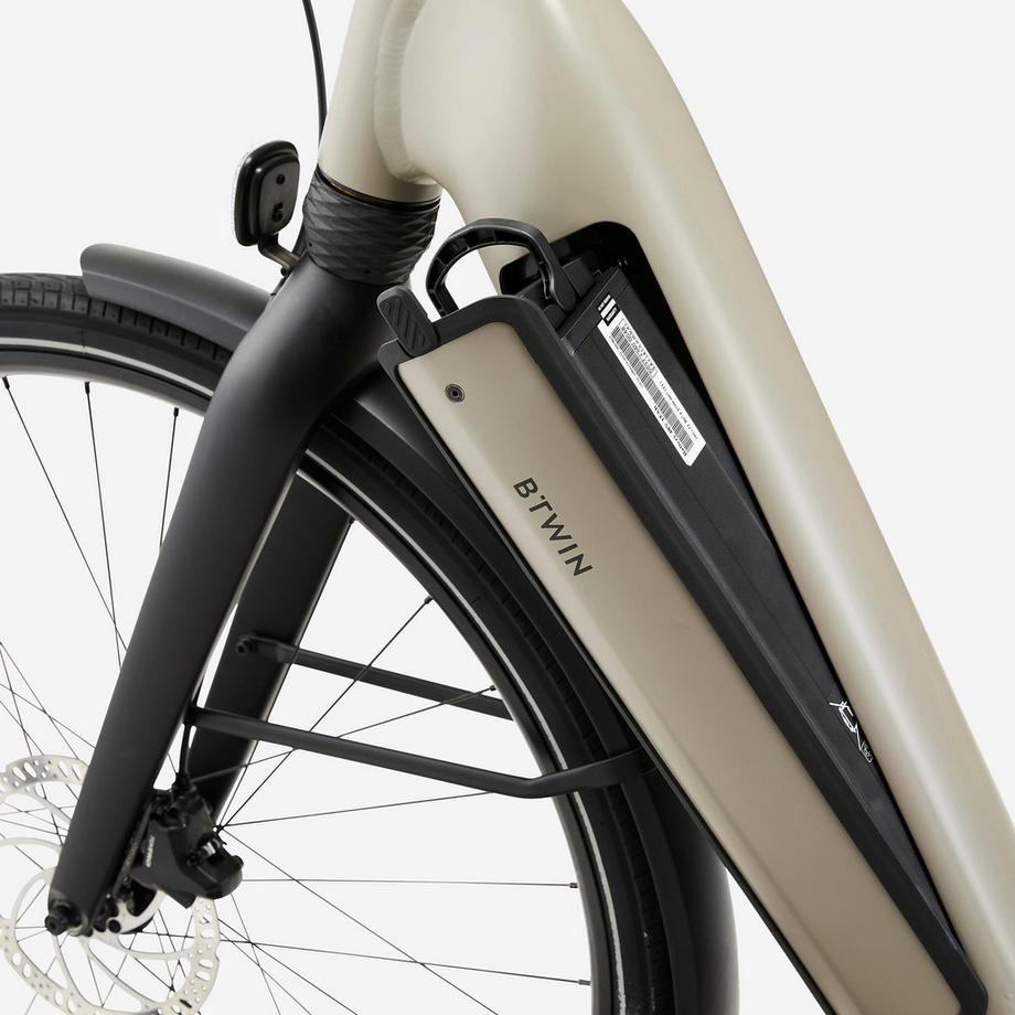 B’TWIN  Citybike mit Automatikmotor Aluminiumrahmen 