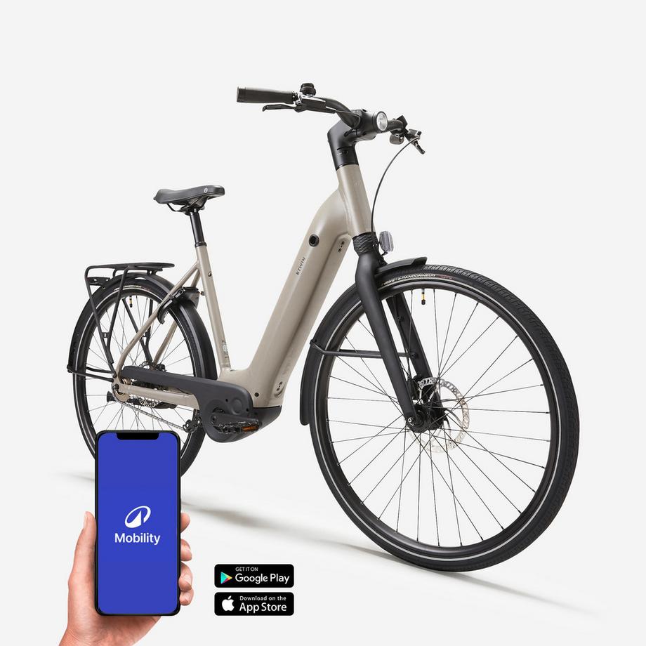 B’TWIN  Bicicletta da città motore automatico telaio alluminio 