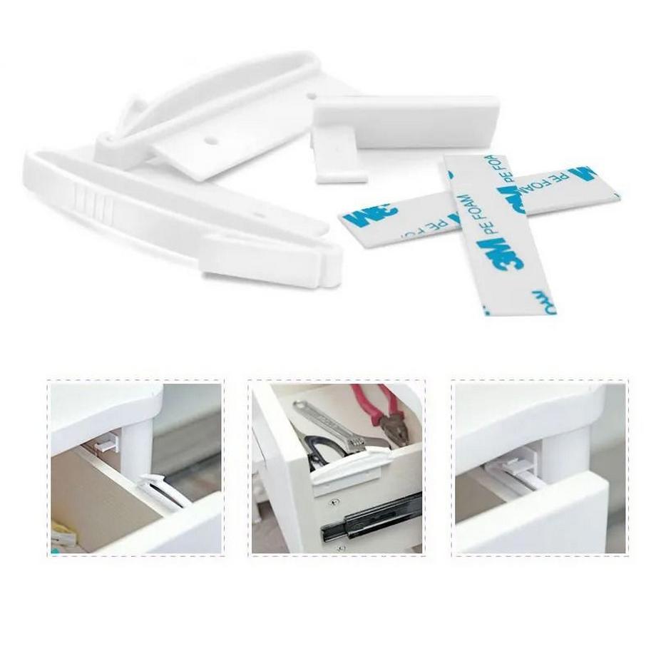 Northio Serrure pour casiers et tiroirs - lot de 4  