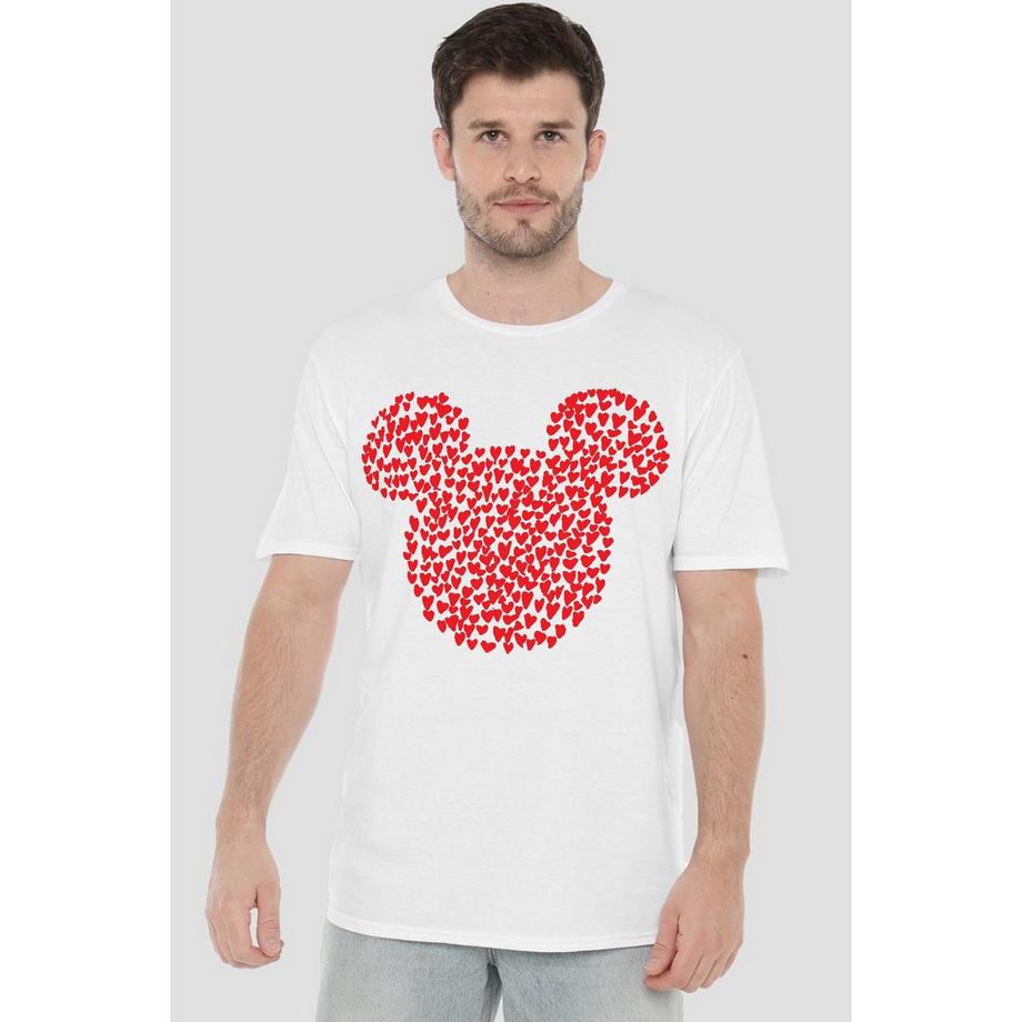 Disney Valentinstag T-Shirt mit Mickey Mouse Herz-Print  