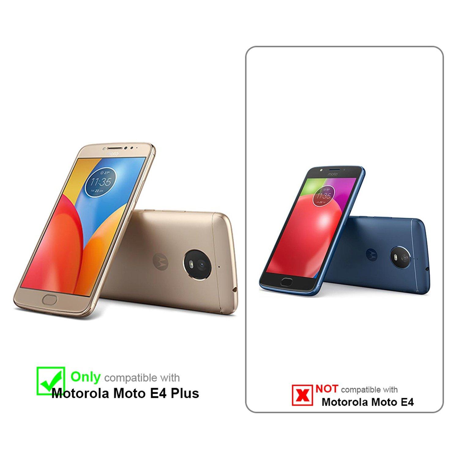 Cadorabo  Hülle für Motorola MOTO E4 PLUS Magnetverschluss, Kartenfach 