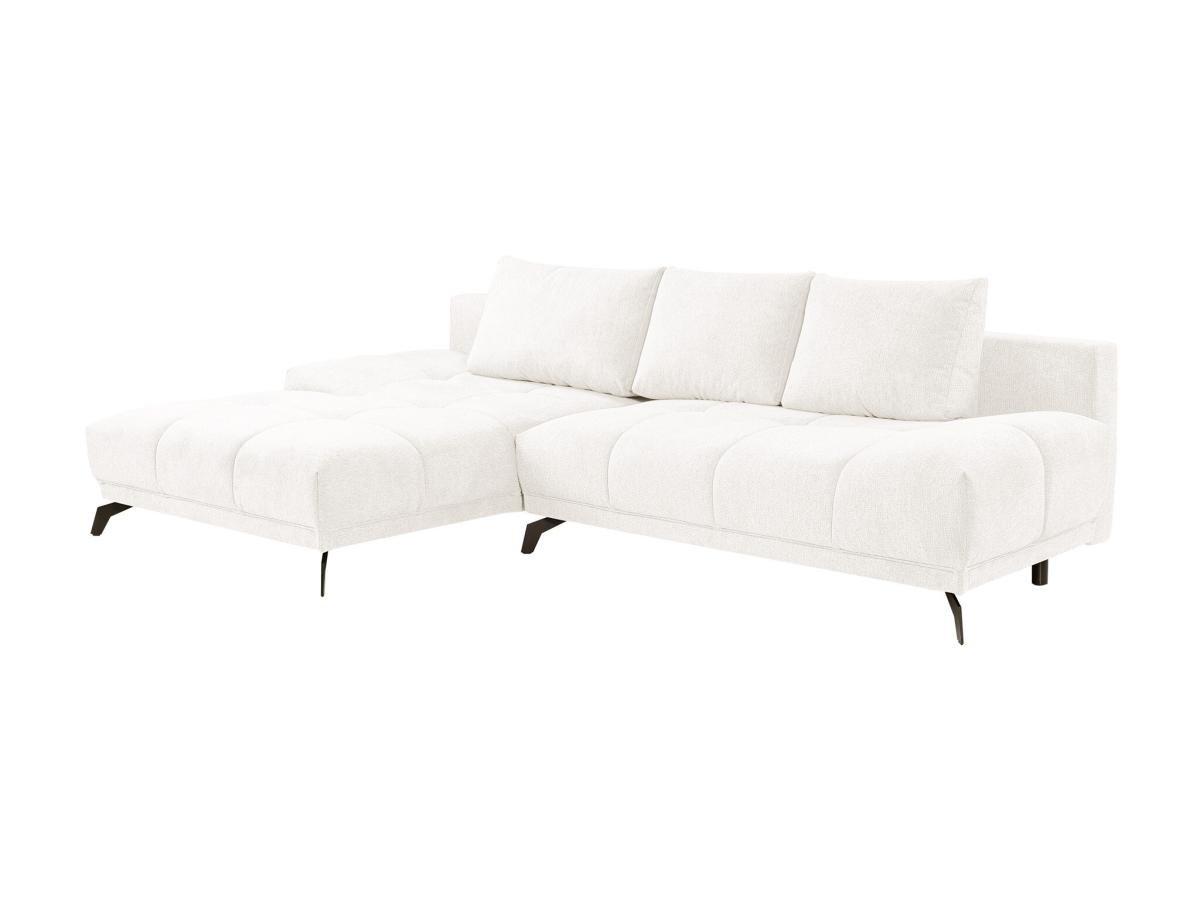 Image of Ecksofa mit Schlaffunktion - Ecke links - Strukturstoff - Cremefarben - CASTALA von Ecksofa mit Schlaffunktion - Ecke links - Strukturstoff - Cremefarben - CASTALA von Maison Céphy